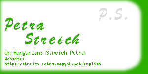 petra streich business card
